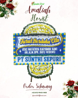 Papan Bunga Duka di Gempol