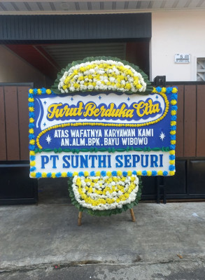 Papan Bunga Duka di Gempol